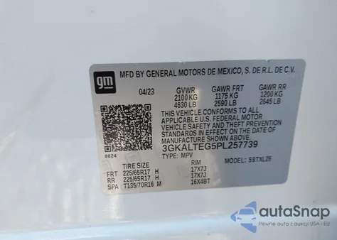 2023 GMC Terrain Awd Sle from USA, damaged, VIN 3GKALTEG5PL257739